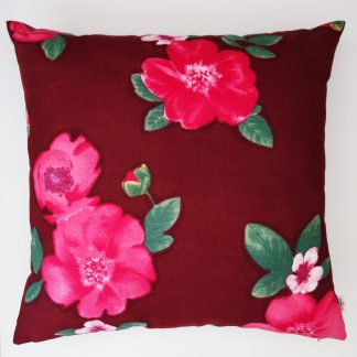 coussin createur Ln Fabrics haut de gamme tissu à fleurs Kenzo