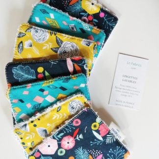 lingettes lavables réutilisables dashwood studio zero déchet éponge bambou oeko tex