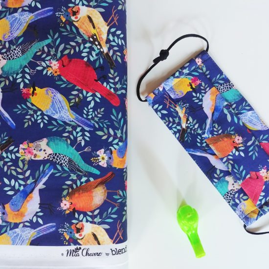tissus créateurs cotons imprimés Birdie de Mia Charro pour Blend Fabrics idéal pour la couture créative patchwork et diy