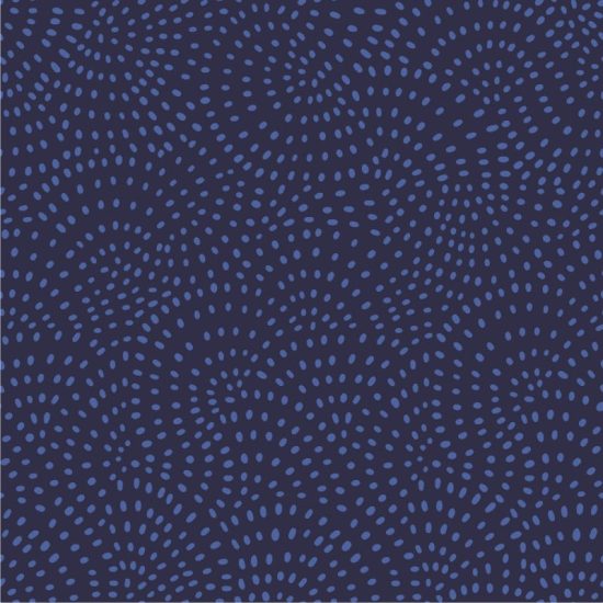 Coton imprimé à pois bleu indigoTwist Dashwood Studio idéal pour la couture, loisirs créatifs et le patchwork