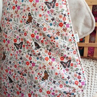 couverture chaude bébé polaire tissu imprimé dashwood studio aviary papillons et tissu doudou minky