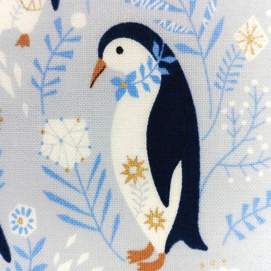 Coton Oeko Tex Arctic Dashwood Studio imprimé pingouin original createur paysage polaire