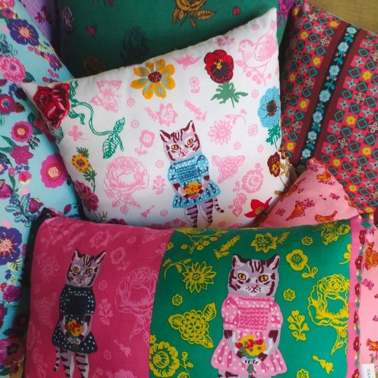 collection de mini coussins Nathalie Létéparfaits pour décorer chambre d'enfant