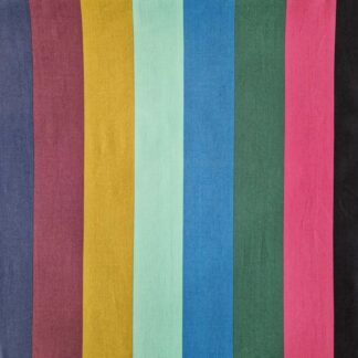 tissu imprimé coton Anna Maria pour Free Spirit à larges rayures subtiles et colorées marine prune anis ciel vert rose fuschia