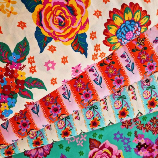 collection de tissus imprimés Un Printemps à Paris de Nathalie Lété chez Free Spirit joyeux colorés et créatif