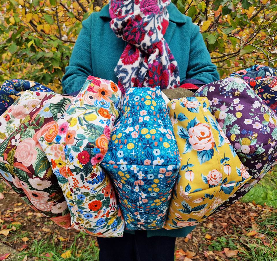 Resize of Sacs Clap Clap Ensemble2 Sacs à projet clap clap molletonnés en tissu coton imprimé dashwood studio et rifle paper co joyeux coloré joli et pratique