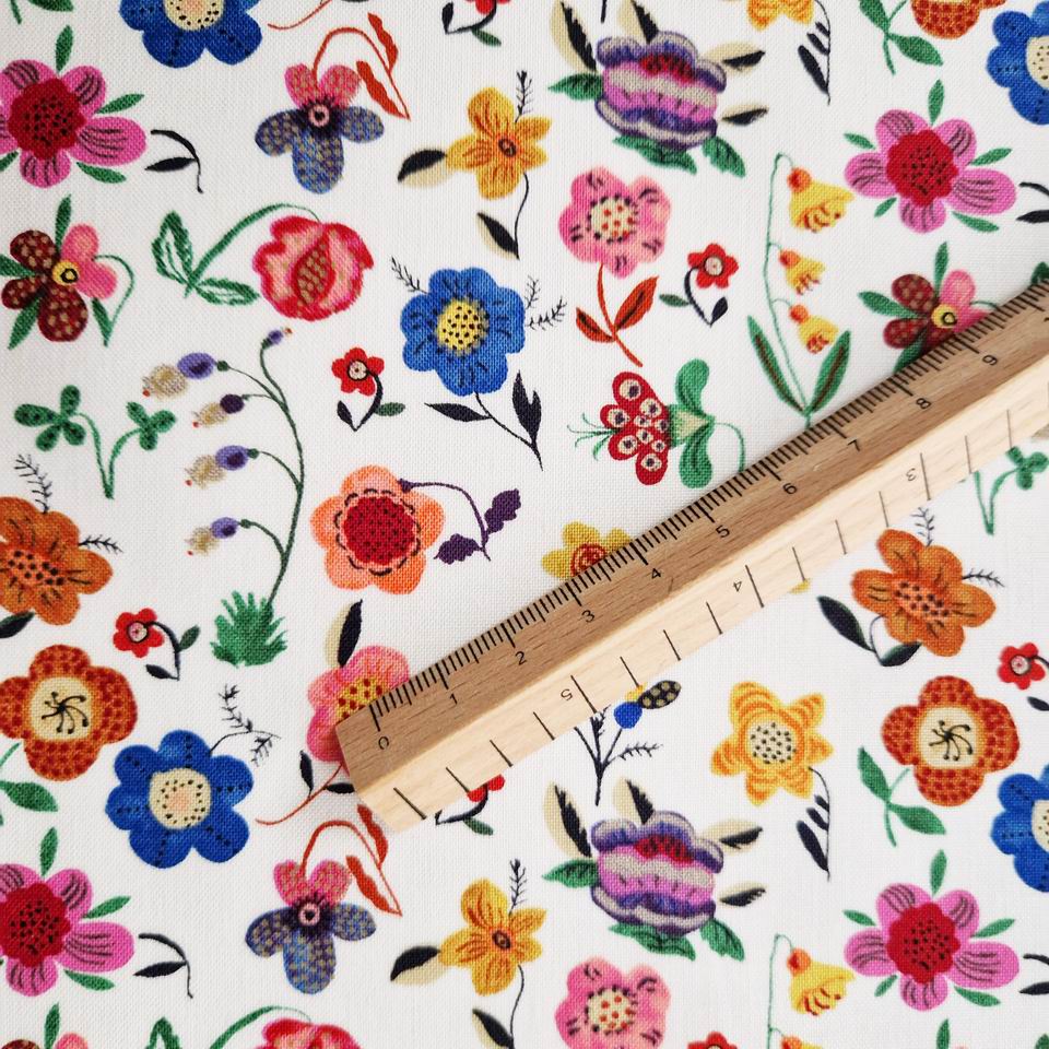 issu imprimé fleurs Nathalie Lété comme une prairie de fleurs semis délicat coloré joyeux